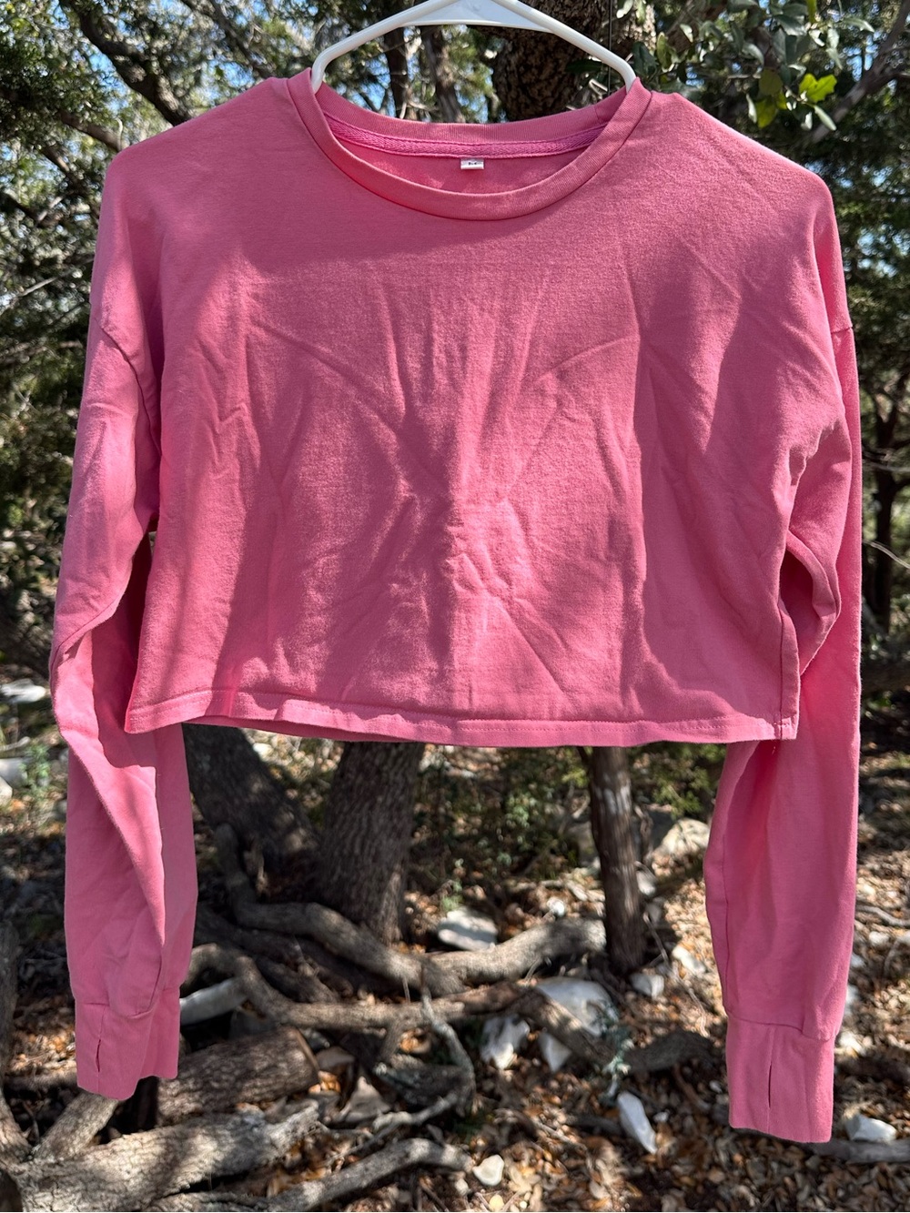 Pink long sleeve shirt